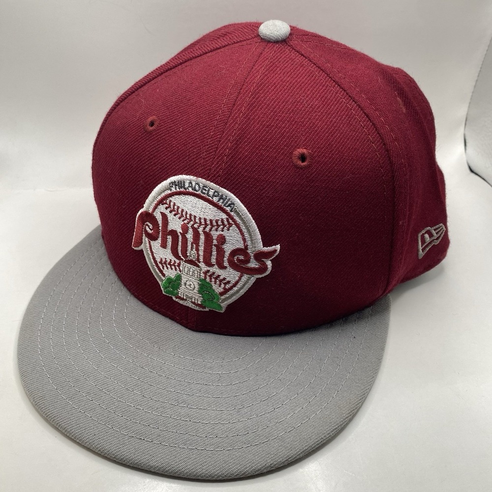 Philadelphia Phillies Hat Throwback Red New Era 59fifty Fitted Size 7 3/4 LNC